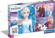 Puzzles 48 pièces - La Reine des Neiges - 3 pièces