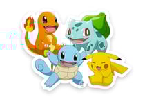 Lampe murale Pokémon - Pikachu et Pokemon Starters - 60 cm