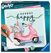 Peinture au numéro Ravensburger - CreArt - Choose Happy - 20 x 20 cm
