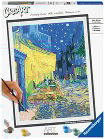 Peinture au numéro CreArt Ravensburger - Van Gogh : la terrasse du café le soir - 30 x 40 cm