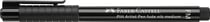 Feutre Faber-Castell - Pointe médium - Pitt - noir - Artist pen Fude