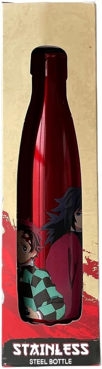 Bouteille isotherme Paladone - Demon Slayer Tanjiro et Giyu - Inox - 500 ml
