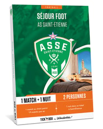 Coffret cadeau Tick'nBox - AS Saint-Etienne séjour - 2 personnes 