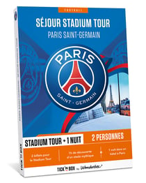 Coffret cadeau Tick'nBox - PSG Stadium Tour séjour - 2 personnes 