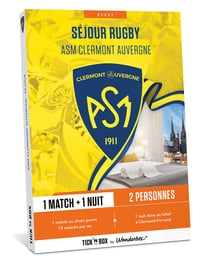 Coffret cadeau Tick'nBox - ASM Clermont séjour - 2 personnes 
