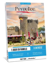 Coffret cadeau Tick'nBox - Puy du Fou 1J - 2 adultes et 1 enfant
