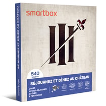 Coffret cadeau Smartbox - Séjournez et dînez au château - 2 personnes
