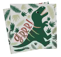 Lot de 20 serviettes en papier ScrapCooking® - Dinosaure - 33 x 33 cm