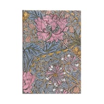 Carnet a couverture rigide morris chevrefeuille rose - midi - non ligne - 144 p.