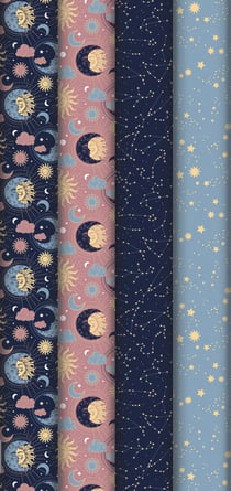 Papier cadeau Clairefontaine - Astral - 2x0,70m - modèle aléatoire