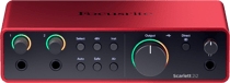 Focusrite Scarlett 2I2 4th Gen - Interface audio USB - Rouge