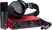 Focusrite Scarlett 2I2 Studio 4th Gen - Interface audio USB - Rouge