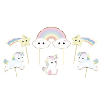 Décoration pour gâteau - Baby licorne - set de 6