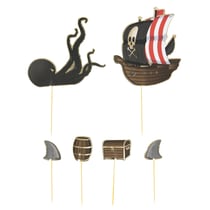 6 decorations pirates pour gat