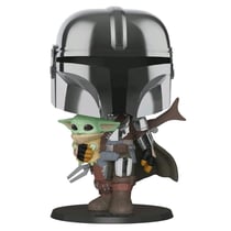 Figurine Funko POP! - The Mandalorian - Mandalorian avec Grogu n°380