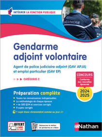 Gendarme adjoint volontaire - catégorie C (édition 2024/2025)