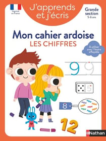 J'apprends et j'écris : Les chiffres - GS - mon cahier ardoise (édition 2024)