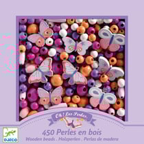 Perles en bois Djeco - Papillons