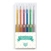 Lot de 6 stylos gel pailletés - Djeco