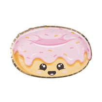 Lot de 8 assiettes Tim & Puce Factory - Sweety Junk Food donut - Ø 23 cm