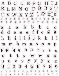 Set de tampons Alphabet - Artemio