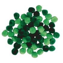 Lot de 60 pompons Rayher - Ø 1,5 cm - Assortiment vert