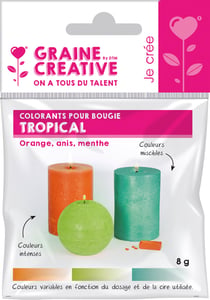 Colorants solides pour bougie Graine Créative - Tropical