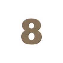 Chiffre Gomille - Medium - Naturel - 8 x 0,6 cm