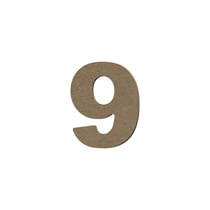 Chiffre Gomille - Medium - Naturel - 8 x 0,6 cm