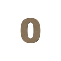 Chiffre Gomille - Medium - Naturel - 8 x 0,6 x 8 cm
