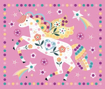 MA POCHETTE D'ARTISTE - MES TABLEAUX LICORNES EN STRASS"