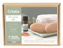 Kit DIY Graine Créative - Savons argile rose Exotic Garden fragrance n°3 - Exclusivité Créalia