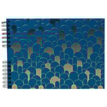 Album photo Exacompta - 32 x 22 cm - Néo déco - bleu - album à spirales