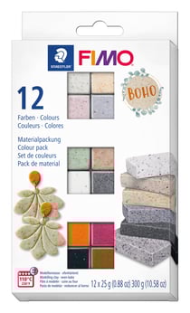 Coffret Fimo Effect - Boho - 12 x 25g