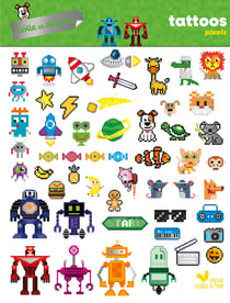 Colle et décore - Tattoos pixels