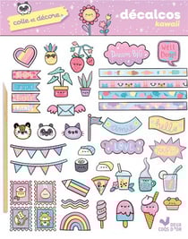 Décalcos Kawaii - Colle et décore