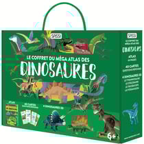 Le coffret du méga atlas des dinosaures - édition 2024