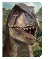Carnet  - 13 X 18 X 0.7 cm - T Rex - 96 pages lignées et unies