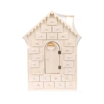 Calendrier de l'avent - Chalet - 32,3 x 8 x 43,7 cm - Créalia