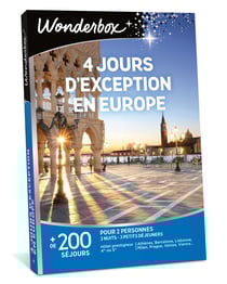 Coffret Cadeau - 4 jours d'exception en Europe