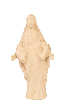 Support à décorer Décopatch - Vierge Marie - Papier mâché - 12 x 5,5 x 22,5 cm