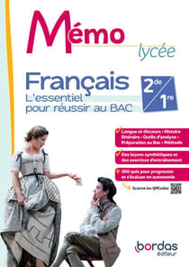 Mémo lycée : Français - 2de/1re - Cahier de l'élève (édition 2024)
