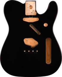 Fender - Corps de guitare Classic 60 Telecaster - aulne - noir