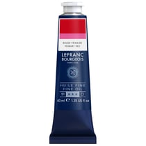 Tube 40 ml de peinture à l'huile Lefranc Bourgeois - Rouge primaire n°437 - Fine - Semi-opaque