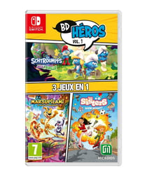 Pack BD Heroes Vol.1 : 3 jeux en 1 (Les Schtroumpfs Missions Malfeuille, Marsupilami, Les Sisters Show Devant!) - Switch