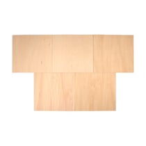 Feuilles de placage en bois x5 - Tilleul - Créalia