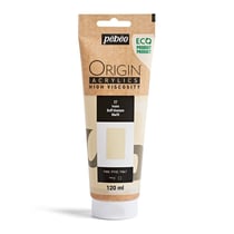 Tube 120 ml peinture acrylique Pébéo Origin Acrylics - Ivoire