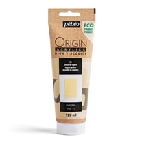 Tube 120 ml peinture acrylique Pébéo Origin Acrylics - Jaune de Naples