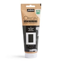 Tube 120 ml peinture acrylique Pébéo Origin Acrylics - Ombre naturelle