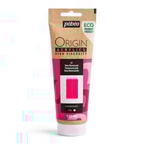 Tube 120 ml peinture acrylique Pébéo Origin Acrylics - Rose fluorescent